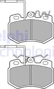 Delphi LP823 - Kit pastiglie freno, Freno a disco www.autoricambit.com