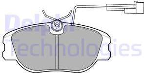 Delphi LP875 - Kit pastiglie freno, Freno a disco www.autoricambit.com