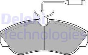 Delphi LP878 - Kit pastiglie freno, Freno a disco www.autoricambit.com