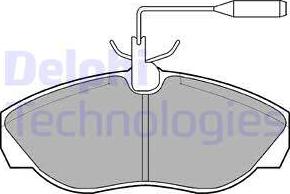 Delphi LP877 - Kit pastiglie freno, Freno a disco www.autoricambit.com