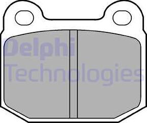 Delphi LP87 - Kit pastiglie freno, Freno a disco www.autoricambit.com