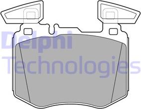 Delphi LP3642 - Kit pastiglie freno, Freno a disco www.autoricambit.com