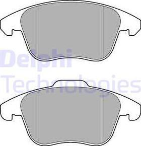 Delphi LP3175-18B1 - Kit pastiglie freno, Freno a disco www.autoricambit.com