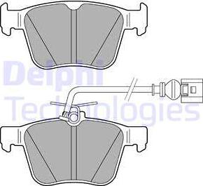 Delphi LP3267 - Kit pastiglie freno, Freno a disco www.autoricambit.com