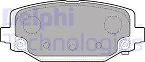 Delphi LP2499 - Kit pastiglie freno, Freno a disco www.autoricambit.com