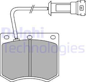 Delphi LP241 - Kit pastiglie freno, Freno a disco www.autoricambit.com