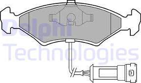 Delphi LP255 - Kit pastiglie freno, Freno a disco www.autoricambit.com