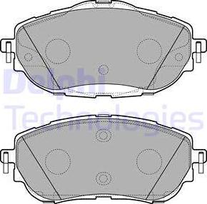 Delphi LP2691 - Kit pastiglie freno, Freno a disco www.autoricambit.com