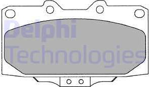 Delphi LP2044 - Kit pastiglie freno, Freno a disco www.autoricambit.com