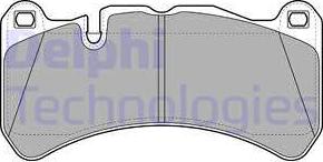 Delphi LP2053 - Kit pastiglie freno, Freno a disco www.autoricambit.com