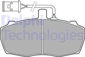 Delphi LP2023 - Kit pastiglie freno, Freno a disco www.autoricambit.com