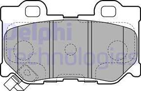 Delphi LP2157 - Kit pastiglie freno, Freno a disco www.autoricambit.com