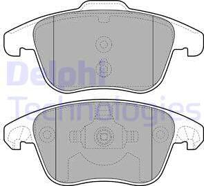 Delphi LP2100-18B1 - Kit pastiglie freno, Freno a disco www.autoricambit.com