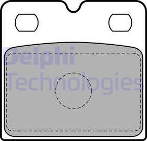 Delphi LP2112-18B1 - Kit pastiglie freno, Freno a disco www.autoricambit.com