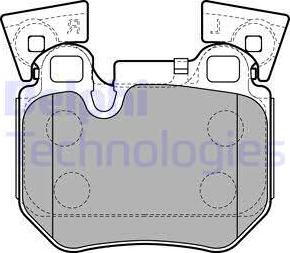 Delphi LP2121 - Kit pastiglie freno, Freno a disco www.autoricambit.com