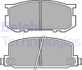 Delphi LP220 - Kit pastiglie freno, Freno a disco www.autoricambit.com