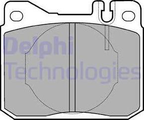 Delphi LP221 - Kit pastiglie freno, Freno a disco www.autoricambit.com