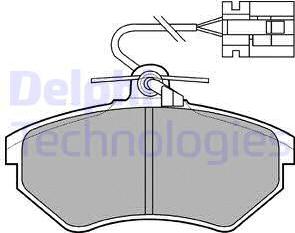 Delphi LP769 - Kit pastiglie freno, Freno a disco www.autoricambit.com