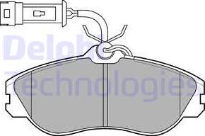 Delphi LP706 - Kit pastiglie freno, Freno a disco www.autoricambit.com