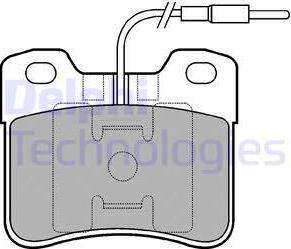 Delphi LP703 - Kit pastiglie freno, Freno a disco www.autoricambit.com