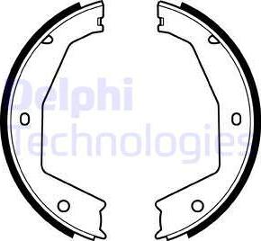 Delphi LS1954 - Kit ganasce, Freno stazionamento www.autoricambit.com