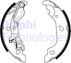 Delphi LS1908 - Kit freno, freni a tamburo www.autoricambit.com