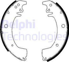 Delphi LS1911 - Kit freno, freni a tamburo www.autoricambit.com