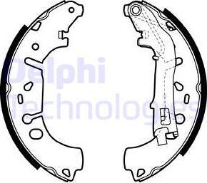 Delphi LS1981 - Kit freno, freni a tamburo www.autoricambit.com