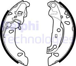 Delphi LS1926 - Kit freno, freni a tamburo www.autoricambit.com