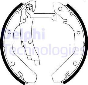 Delphi LS1594 - Kit freno, freni a tamburo www.autoricambit.com