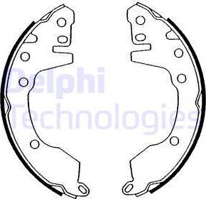 Delphi LS1544 - Kit freno, freni a tamburo www.autoricambit.com