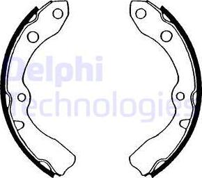 Delphi LS1569 - Kit freno, freni a tamburo www.autoricambit.com