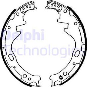 Delphi LS1504 - Kit freno, freni a tamburo www.autoricambit.com