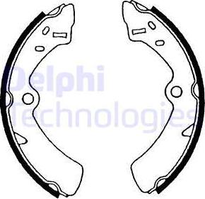 Delphi LS1576 - Kit freno, freni a tamburo www.autoricambit.com