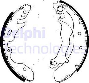 Delphi LS1684 - Kit freno, freni a tamburo www.autoricambit.com