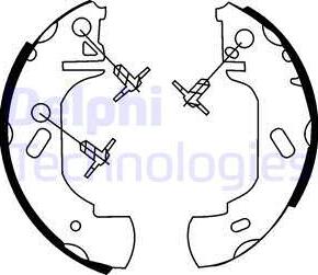 Delphi LS1632 - Kit freno, freni a tamburo www.autoricambit.com