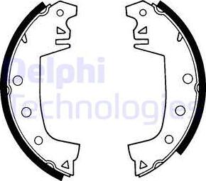 Delphi LS1141 - Kit freno, freni a tamburo www.autoricambit.com