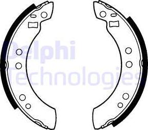 Delphi LS1173 - Kit freno, freni a tamburo www.autoricambit.com