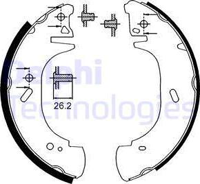 Delphi LS1896 - Kit freno, freni a tamburo www.autoricambit.com