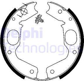 Delphi LS1898 - Kit ganasce, Freno stazionamento www.autoricambit.com