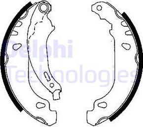 Delphi LS1844 - Kit freno, freni a tamburo www.autoricambit.com