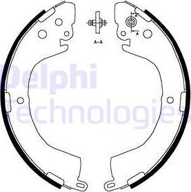 Delphi LS1826 - Kit freno, freni a tamburo www.autoricambit.com