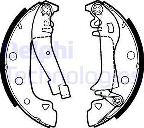 Delphi LS1395 - Kit freno, freni a tamburo www.autoricambit.com