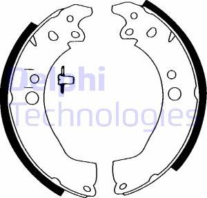 Delphi LS1389 - Kit freno, freni a tamburo www.autoricambit.com