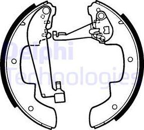 Delphi LS1299 - Kit freno, freni a tamburo www.autoricambit.com