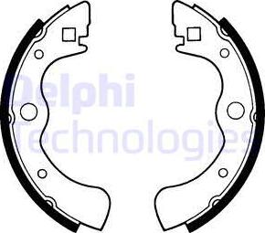 Delphi LS1213 - Kit freno, freni a tamburo www.autoricambit.com