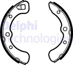 Delphi LS1284 - Kit freno, freni a tamburo www.autoricambit.com