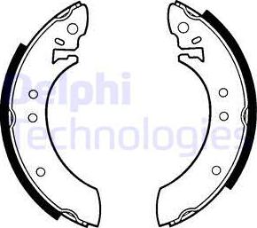 Delphi LS1234 - Kit freno, freni a tamburo www.autoricambit.com