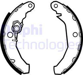 Delphi LS1272 - Kit freno, freni a tamburo www.autoricambit.com