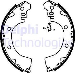 Delphi LS1705 - Kit freno, freni a tamburo www.autoricambit.com